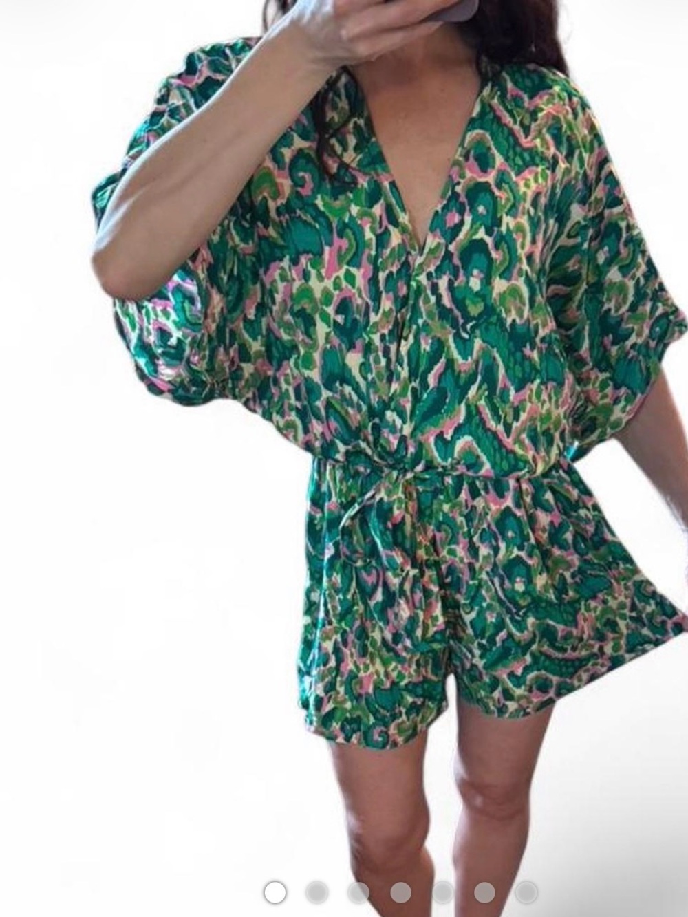 Cupshe green/pink romper